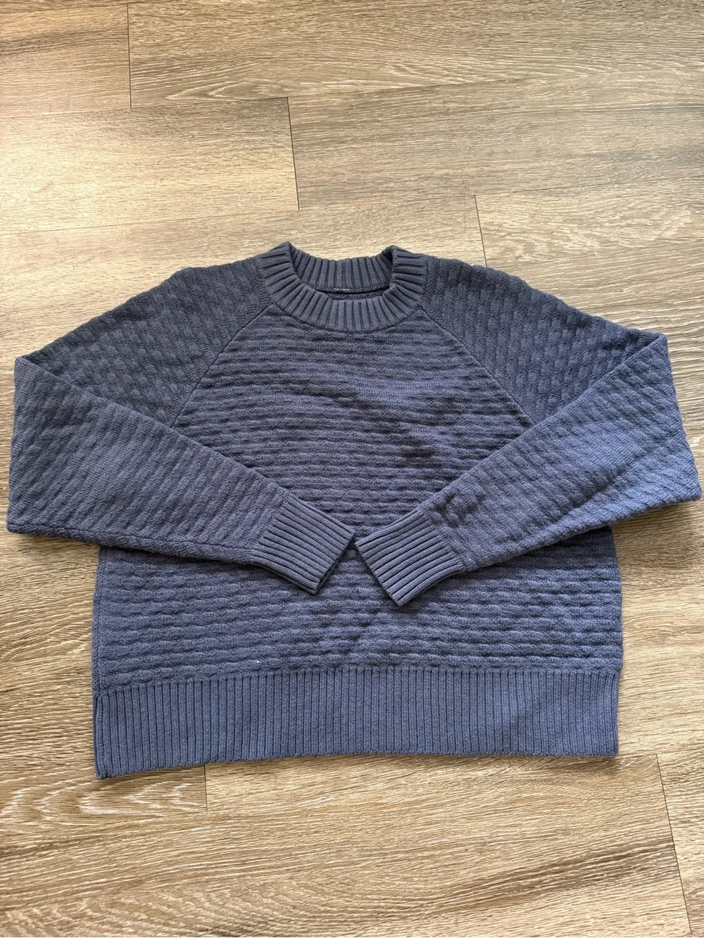 Lululemon Texture Play Crew Sweater Cadet Blue